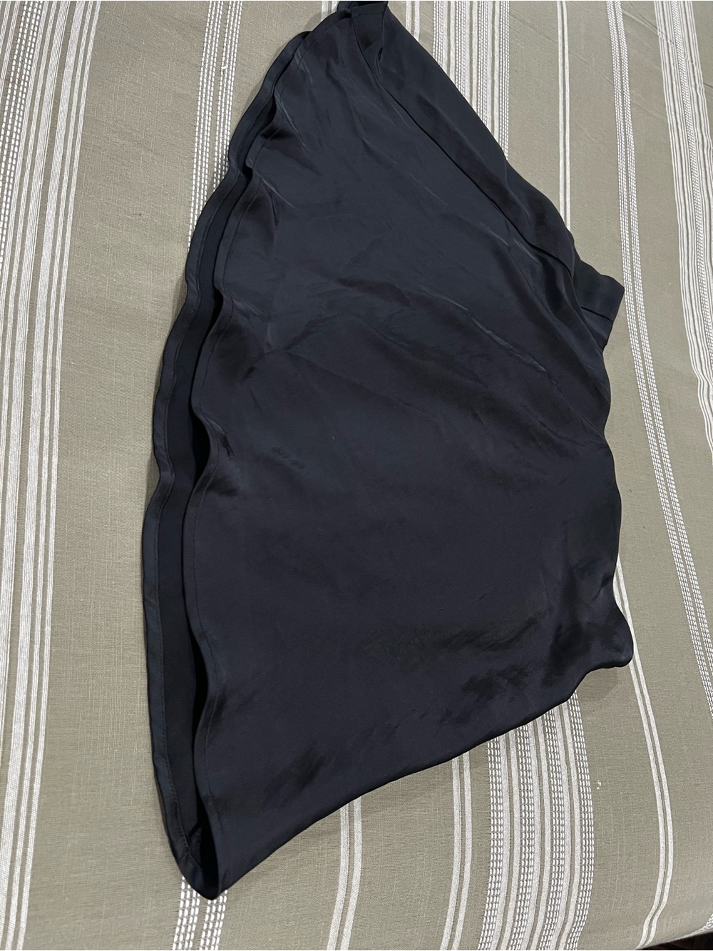 a new day Black Satin Mini Skirt